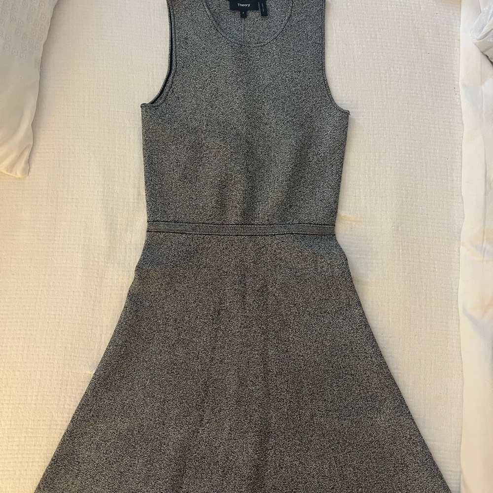 Theory Charcoal Sleeveless Mini Dress